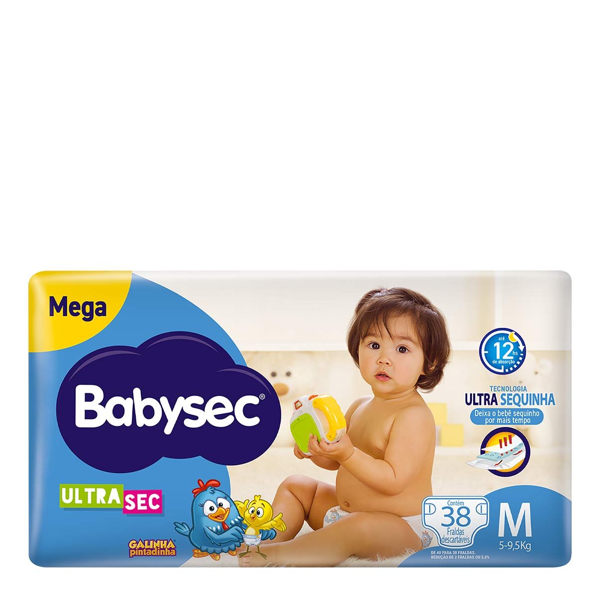 Fralda Babysec Ultrasec M 38 Unidades
