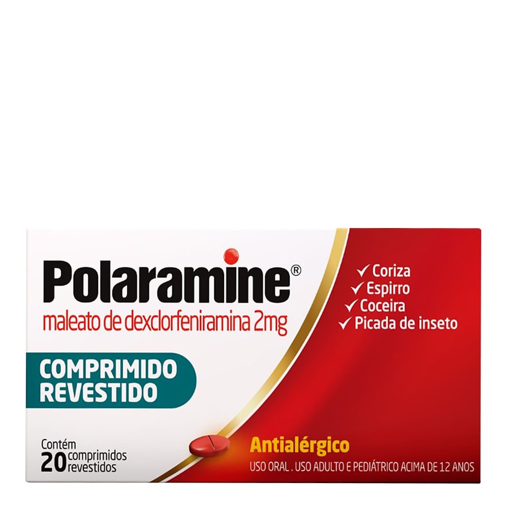 Antialérgico Polaramine 2mg 20 Comprimidos