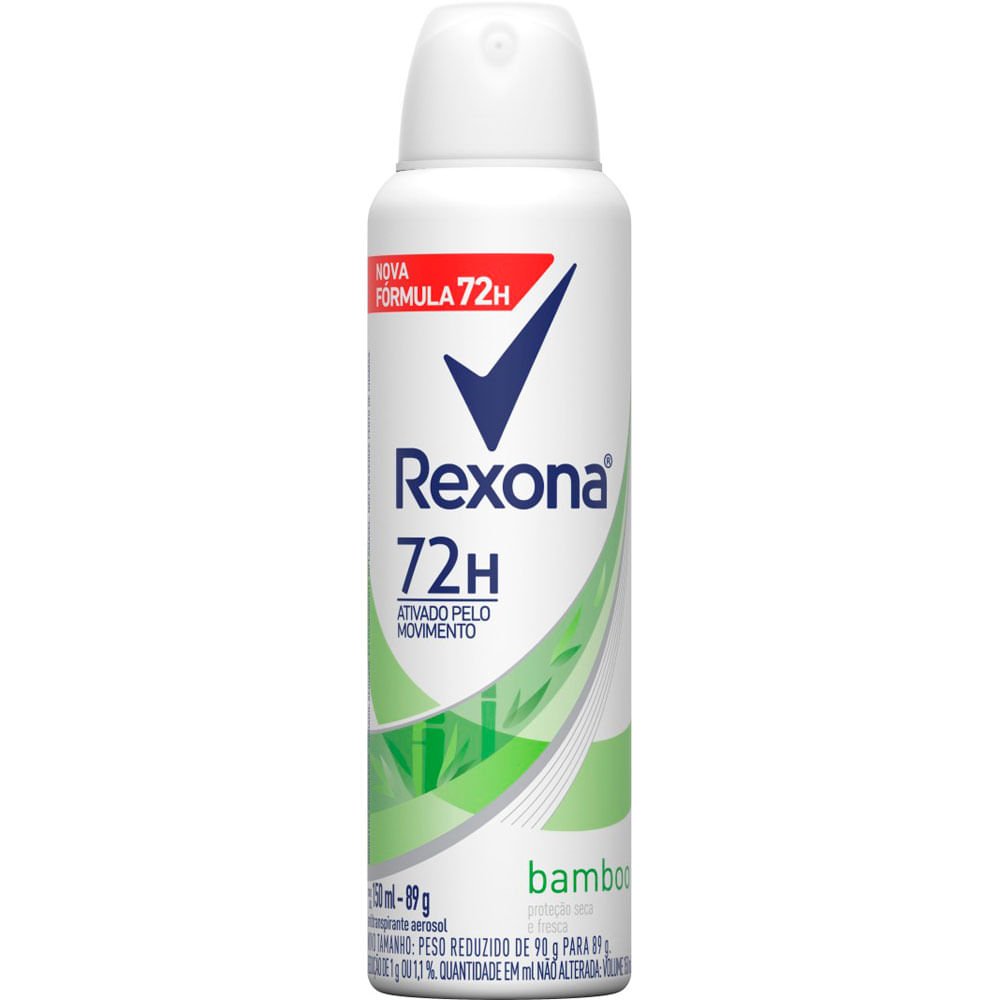 DESODORANTE ANTITRANSPIRANTE AEROSOL REXONA BAMBOO 150ML