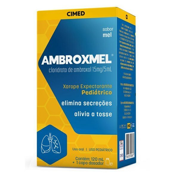 AMBROXMEL AMBROXOL 15MG/5ML XAROPE PEDIÁTRICO SABOR MEL 120ML