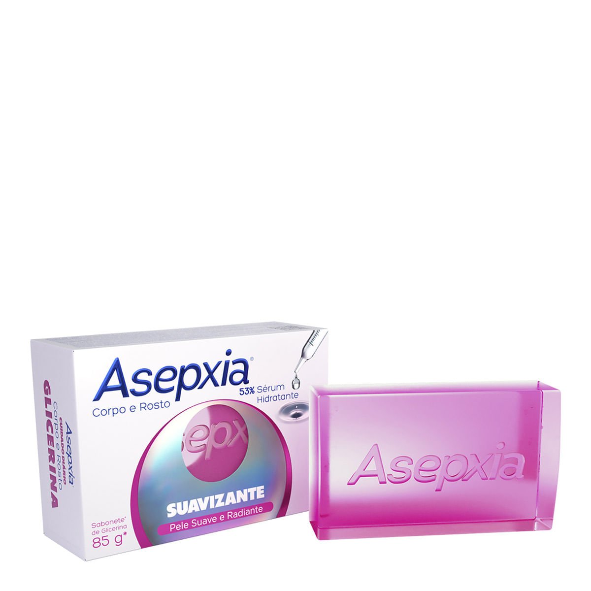 Sabonete Em Barra Asepxia Corpo e Rosto Suavizante Genomma 85g