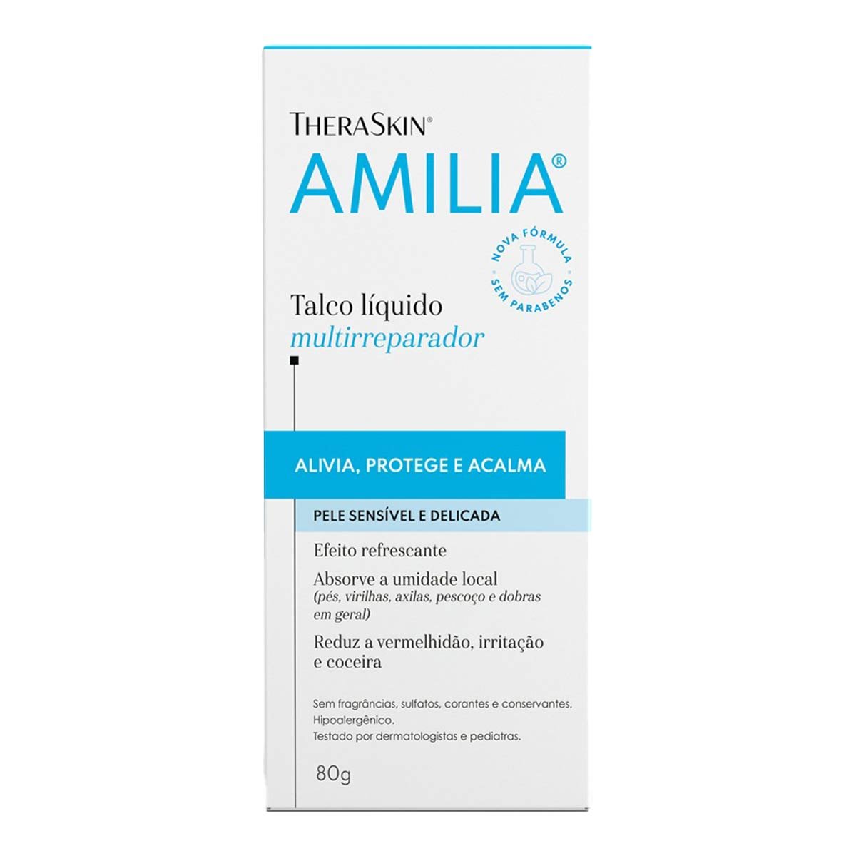 Talco Líquido Amilia Theraskin 80g