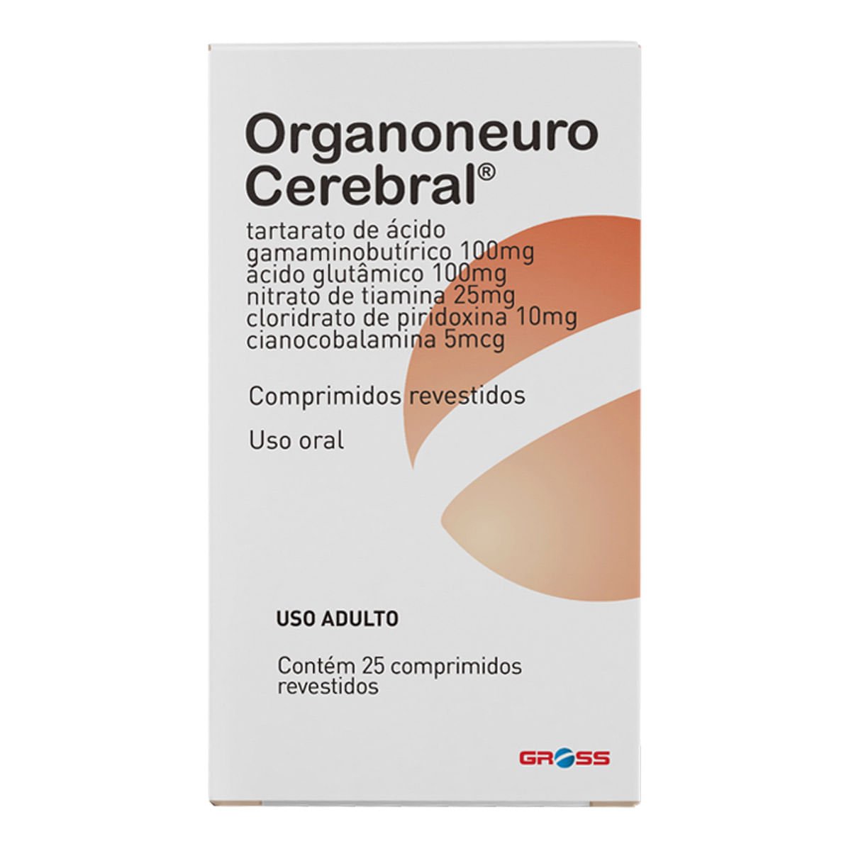 Organoneuro Cerebral 25 Comprimidos Revestidos