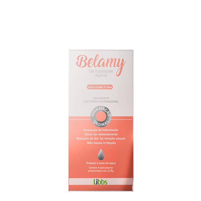 Gel Hidratante Vaginal Belamy 20g + 8 aplicadores de 2,5g cada