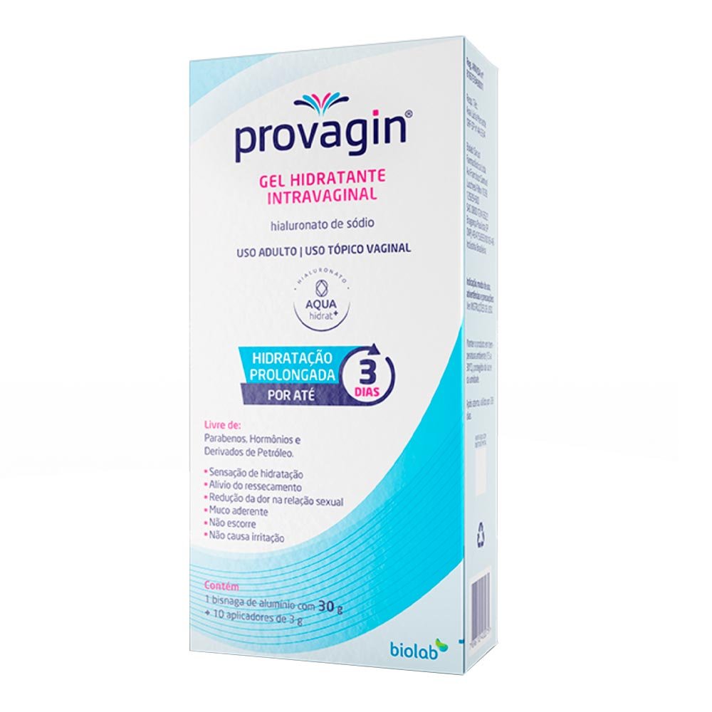 Gel Hidratante Provagin Intravaginal 30g + 10 Aplicações