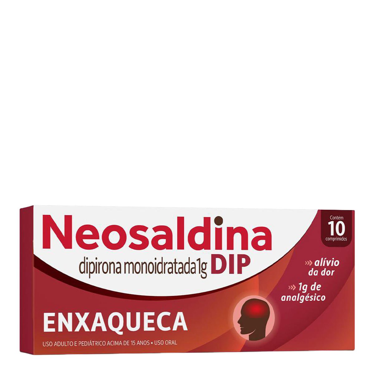 Analgésico e Antitérmico Neosaldina Dip 1g 10 Comprimidos