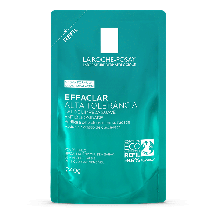 Gel de Limpeza Facial La Roche Posay Effaclar Alta Tolerância 240g Refil