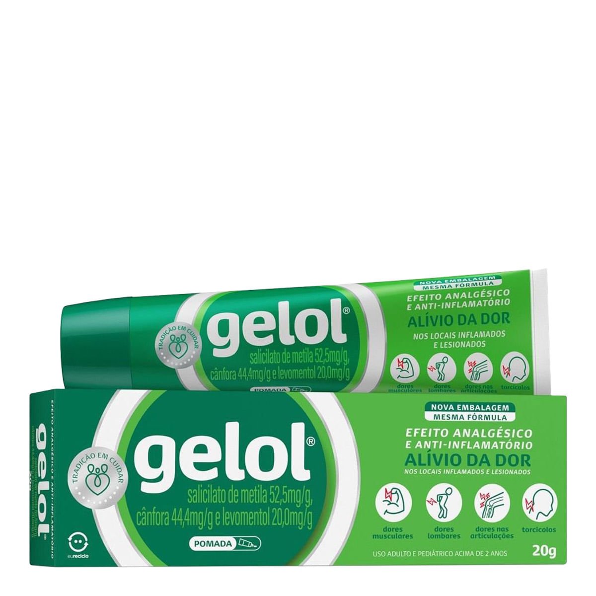 Analgésico Gelol 20g Pomada