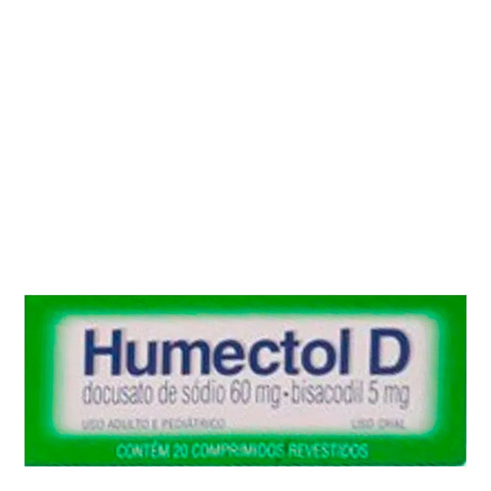 Laxante Humectol-D 5mg + 60mg 20 Comprimidos