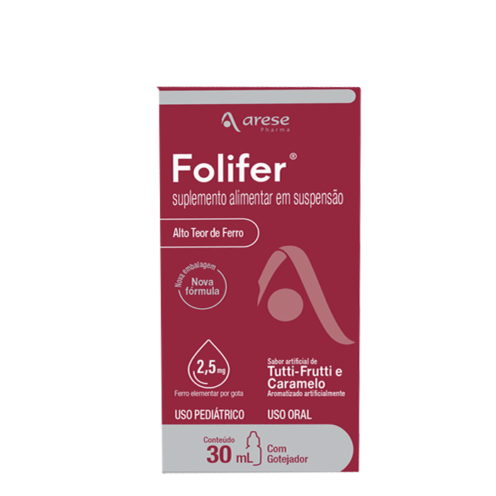Folifer Ferro 30mg/ml + Ácido Fólico 0,2mg/ml 30ml Gotas