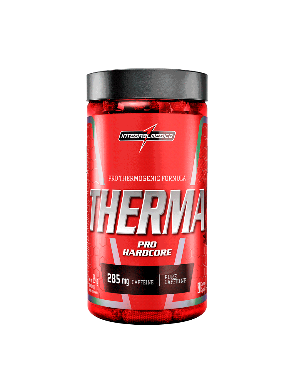 Therma Pro Hardcore 285mg Cafeína 120 Caps Integralmedica