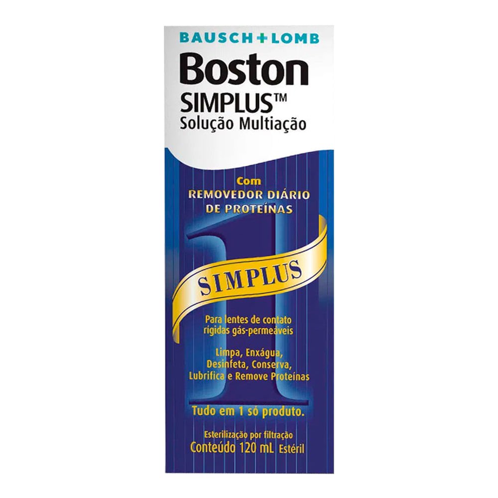 Solução para Lentes Boston Simplus Bauch Lomb 120ml