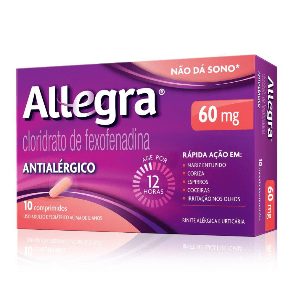 Antialérgico Allegra® 60mg 10 Comprimidos