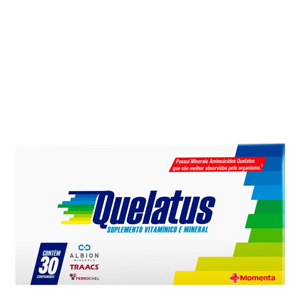 Suplemento Vitamínico e Mineral Quelatus Momenta 30 Comprimidos