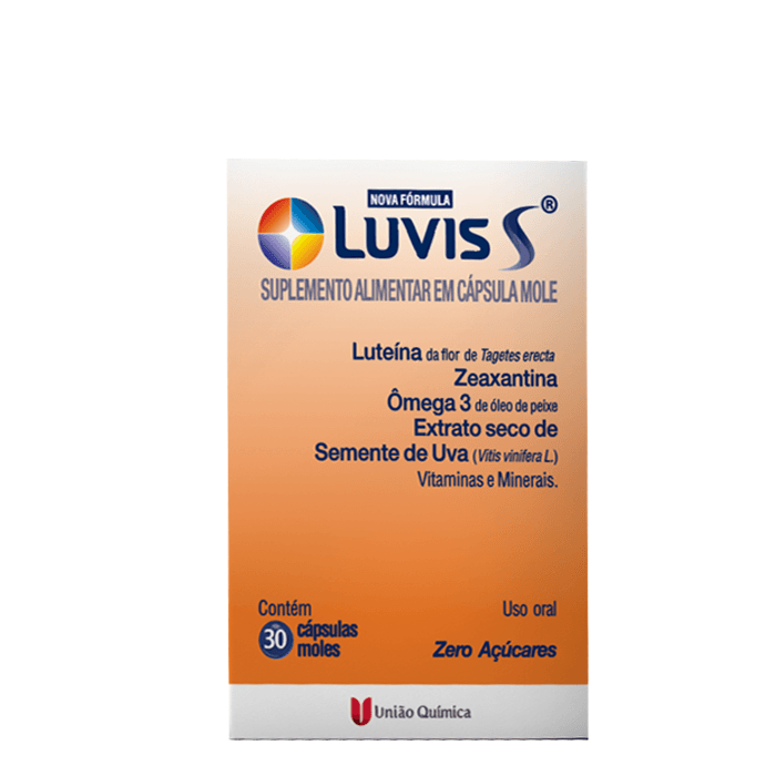 Luvis S Suplemento Vitamínico União Química 30 Cápsulas