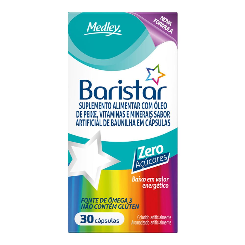 Suplemento Vitamínico Baristar 30 Cápsulas