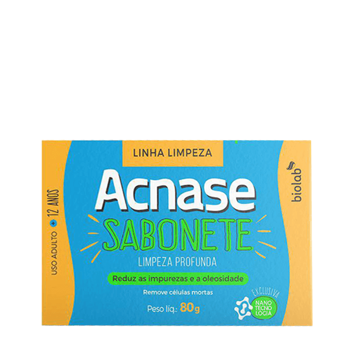 Sabonete em Barra Facial Acnase Clean Limpeza Profunda 80g