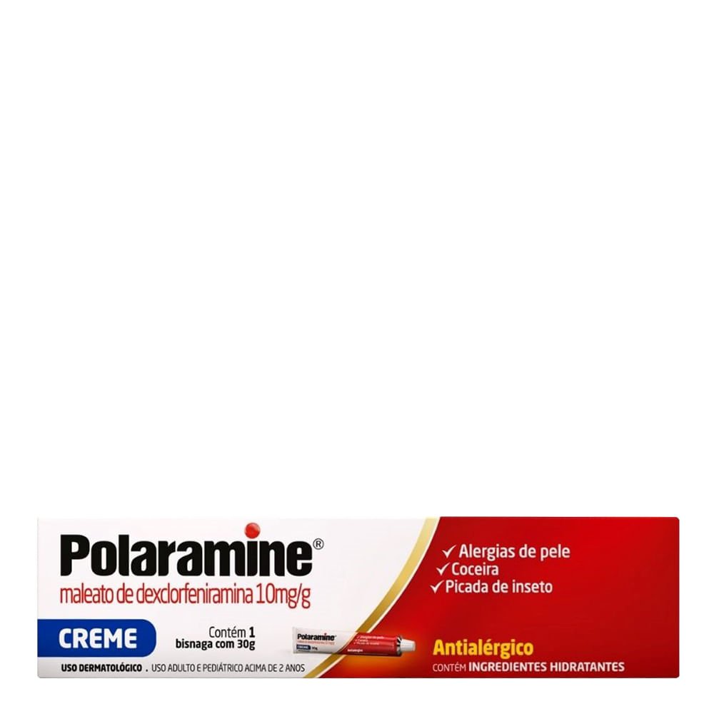 Antialérgico Polaramine 10mg/g 30g Creme