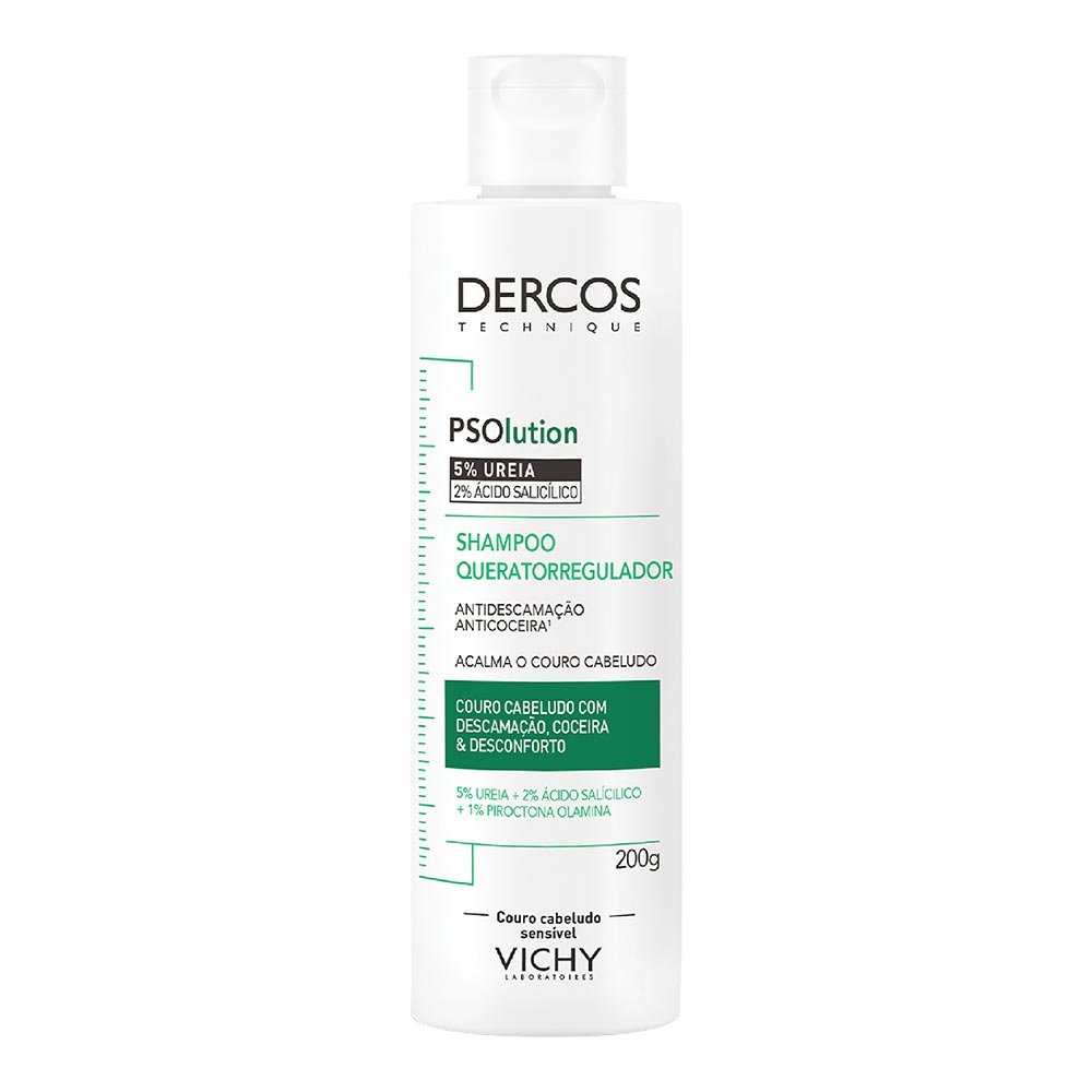Shampoo Vichy Dercos Psolution Queratorregulador Antidescamação e Anticoceira 200g
