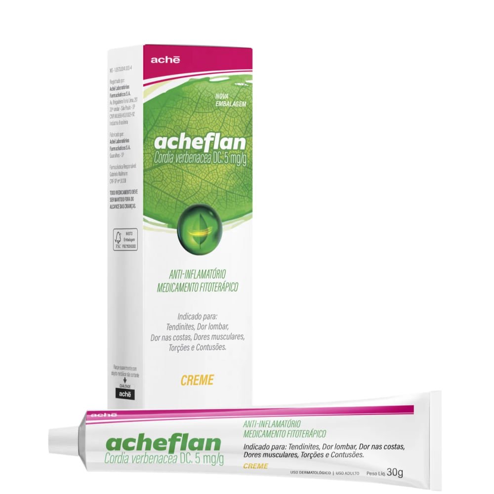 Acheflan 5mg/g Aché Creme Fitoterápico 30g