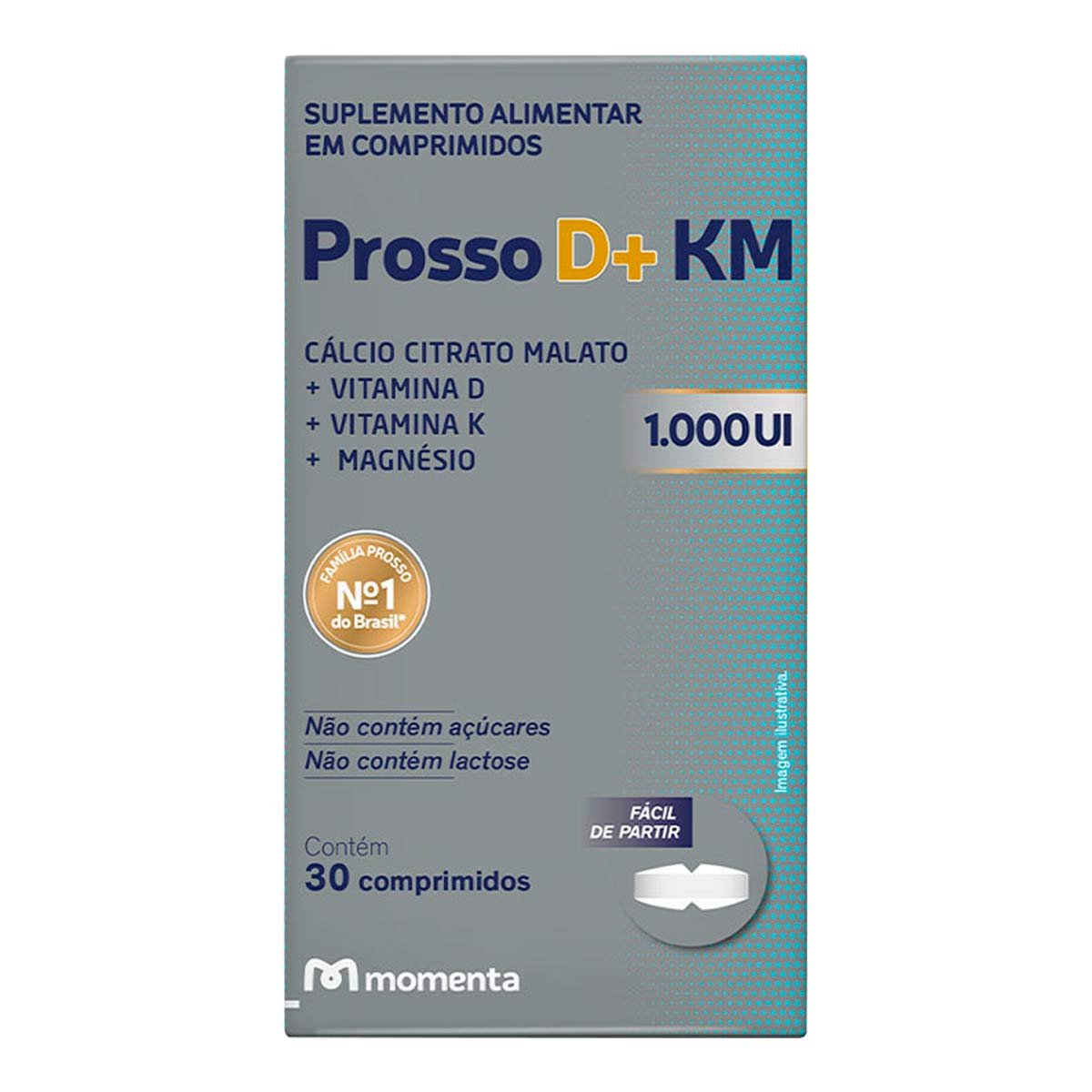 Prosso D+ KM 1000UI Eurofarma 30 Comprimidos