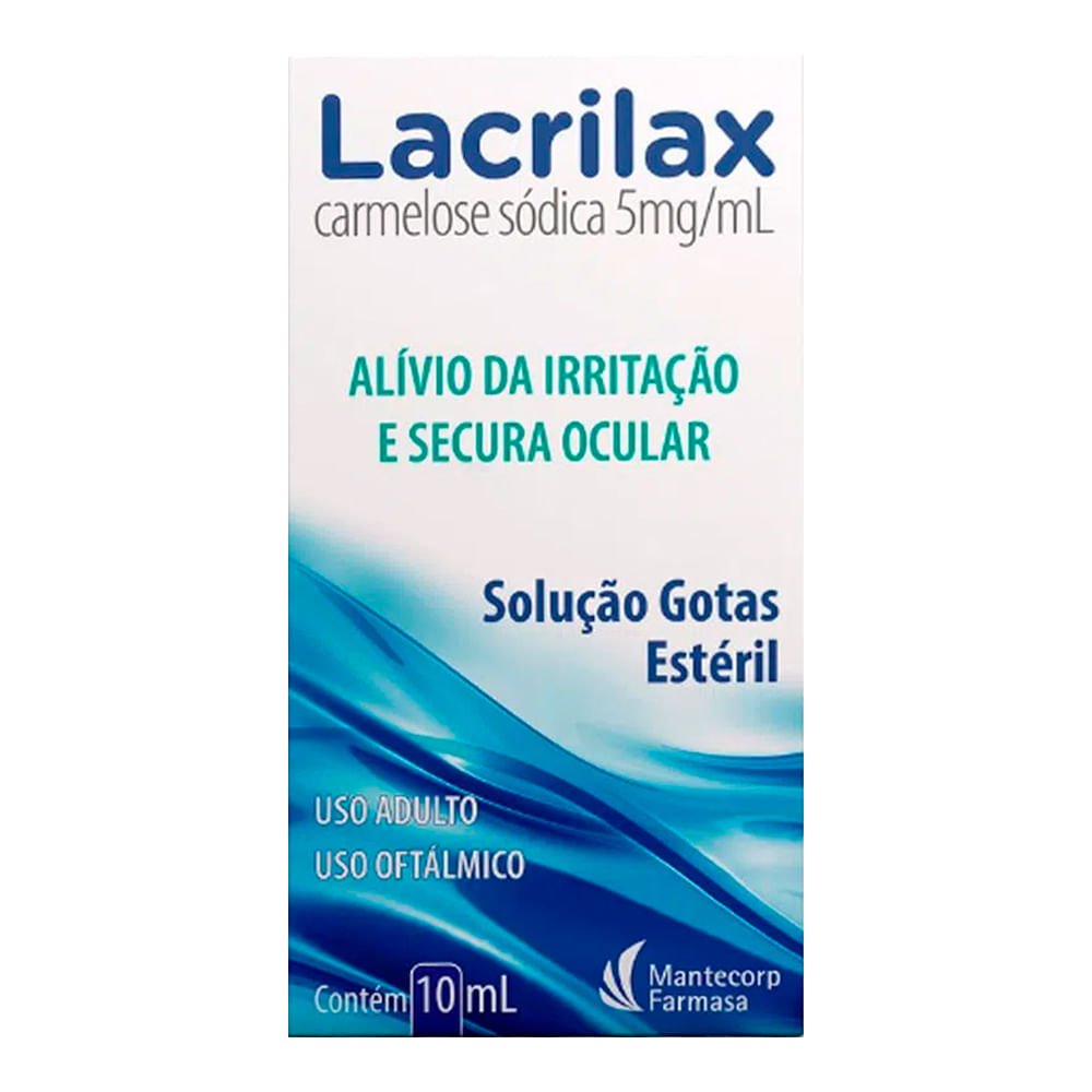 Colírio Lubrificante Lacrilax 5mg/ml 10ml