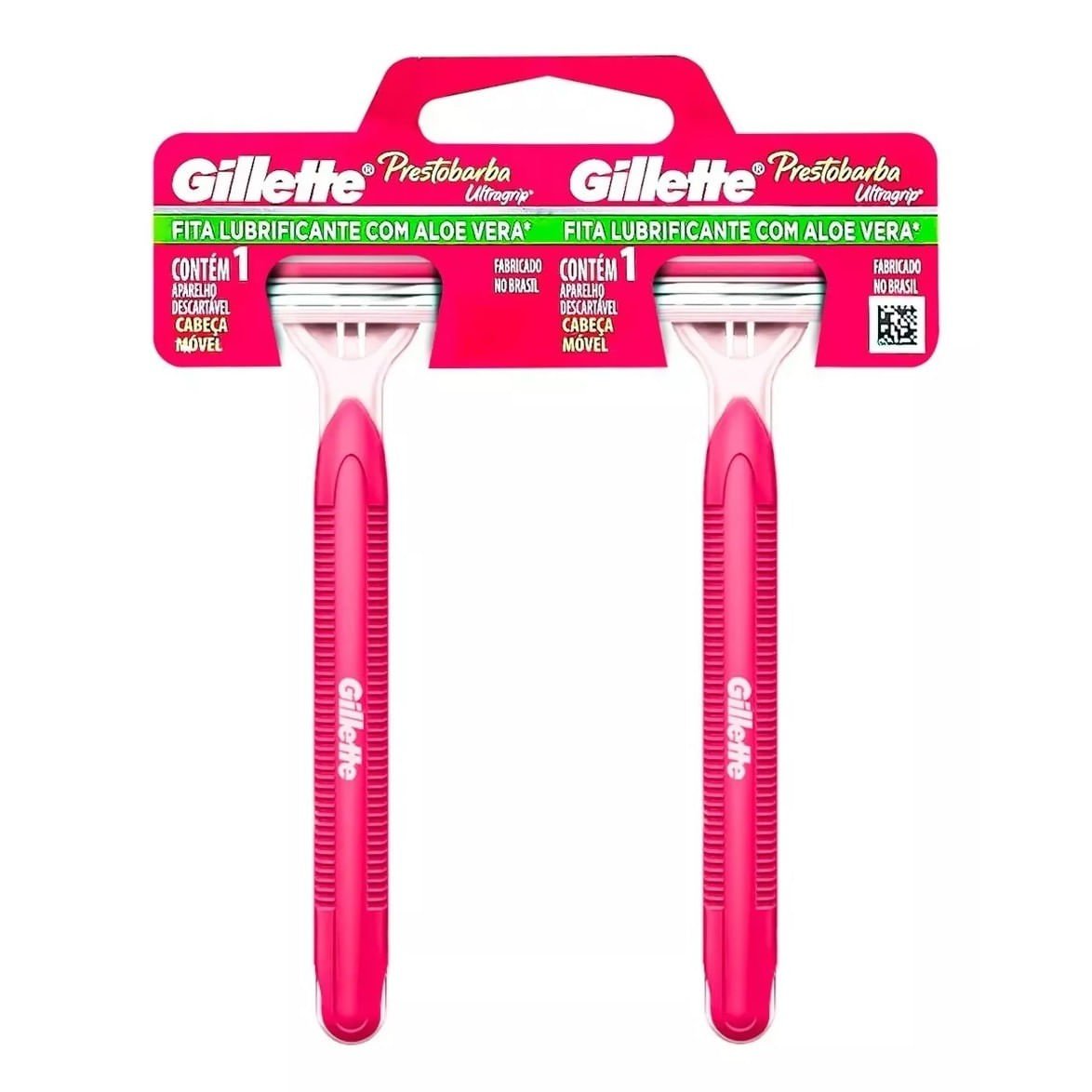 Aparelho para Barbear Ultragrip Gillette Cabeça Móvel com 2 unidades