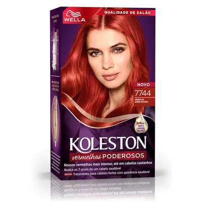 Tintura Creme Koleston Nº7744 Vermelha Super Intenso Wella