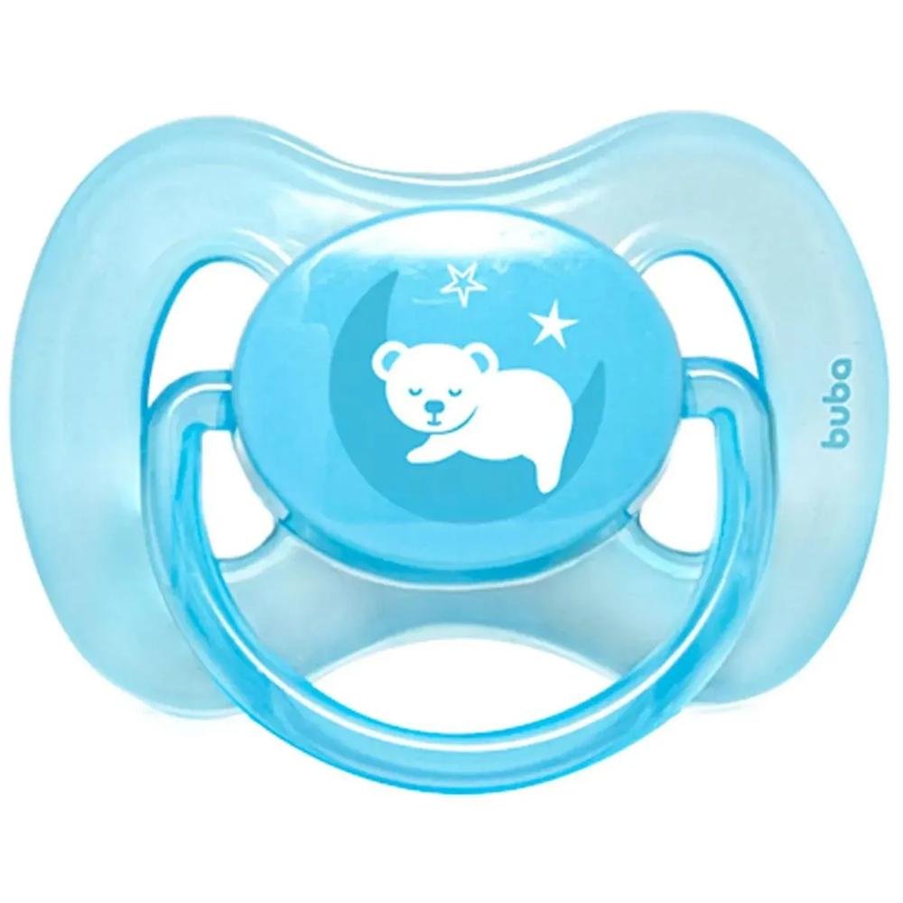 Chupeta Comfort Tamanho 1 Ursinho Azul Buba com 1 Unidade