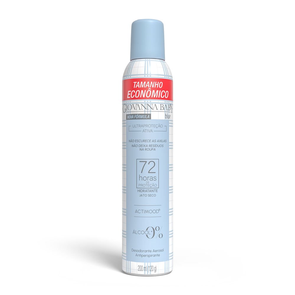 Desodorante Aerosol Giovanna Baby 72hr Blue 200ml